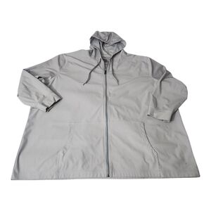 Society Of One Men's Big & Tall Gray Full Zip Hooded Jacket